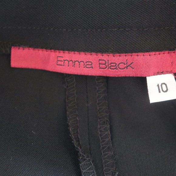 EMMA BLACK BLACK PANTS SZ 10 * - Picture 7 of 8